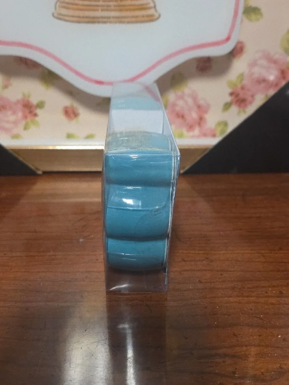 Turquoise Floral Flower Salt And Pepper Shaker